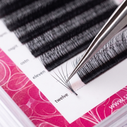Salon Designers Premium 4D Eyelash Extensions - D Curl 15mm - Professional Volume False Lashes